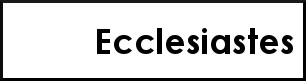 Ecclesiastes